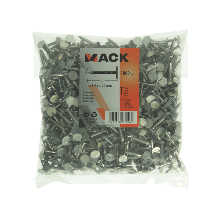 Laden Sie das Bild in Galerie -Viewer, Mack 1020065 - schalienagel verzinkt 1000 gr 3,0 x 20 mm | 10 stuks