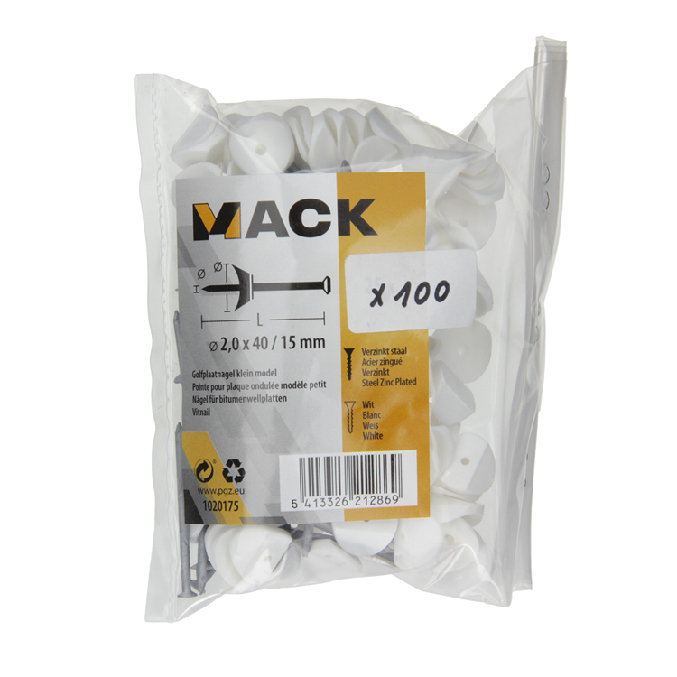 Afbeelding laden in galerijviewer, Mack 1020175 - vitnail 100 st 2x40 mm | 5 stuks