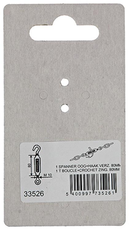 Chargez l'image dans la visionneuse de la galerie, Mack 1008496 - 1 spanner oog + haak m10 x 80mm verzinkt | 10 stuks