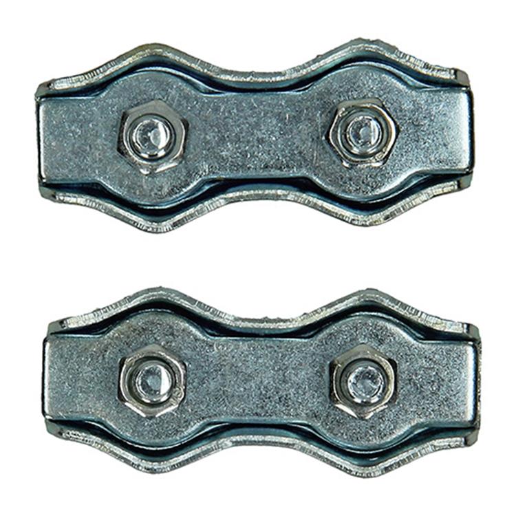 Afbeelding laden in galerijviewer, Mack 1008497 - 2 staaldraadklemmen 5mm duplex verzinkt | 10 stuks