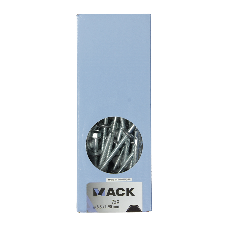 Afbeelding laden in galerijviewer, Mack 1020190 - zelfbor.schroef zeskt kop epdm-vz 75st 6,3 x 90 mm | 1 stuks