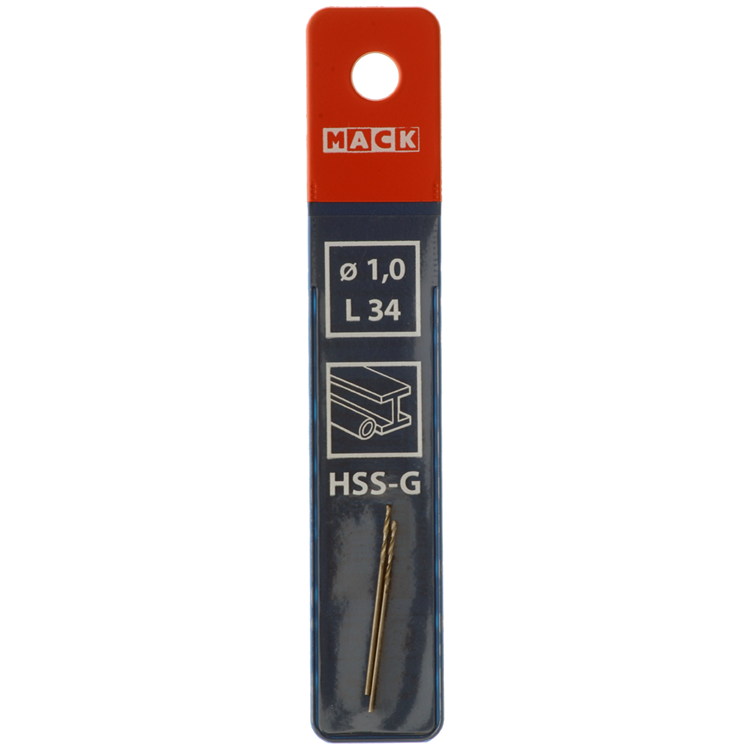 Afbeelding laden in galerijviewer, Mack 1018396 - metaalboor hss g din 338 ø 1,0 x 34 mm 2st | 5 stuks