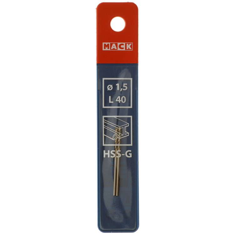 Afbeelding laden in galerijviewer, Mack 1018397 - metaalboor hss g din 338 ø 1,5 x 40 mm 2st | 5 stuks