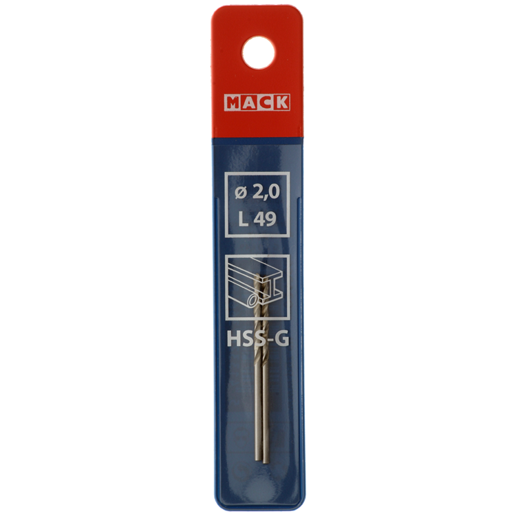 Afbeelding laden in galerijviewer, Mack 1018398 - metaalboor hss g din 338 ø 2,0 x 49 mm 2st | 5 stuks