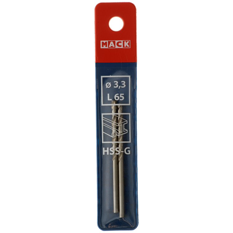 Afbeelding laden in galerijviewer, Mack 1018401 - metaalboor hss g din 338 ø 3,3 x 65 mm 2st | 5 stuks