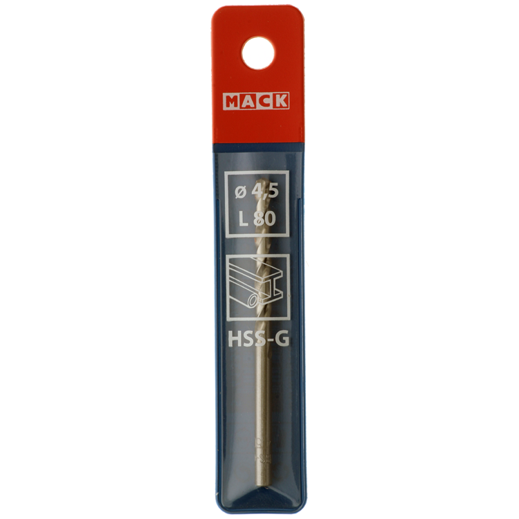 Afbeelding laden in galerijviewer, Mack 1018405 - metaalboor hss g din 338 ø 4,5 x 80 mm | 5 stuks