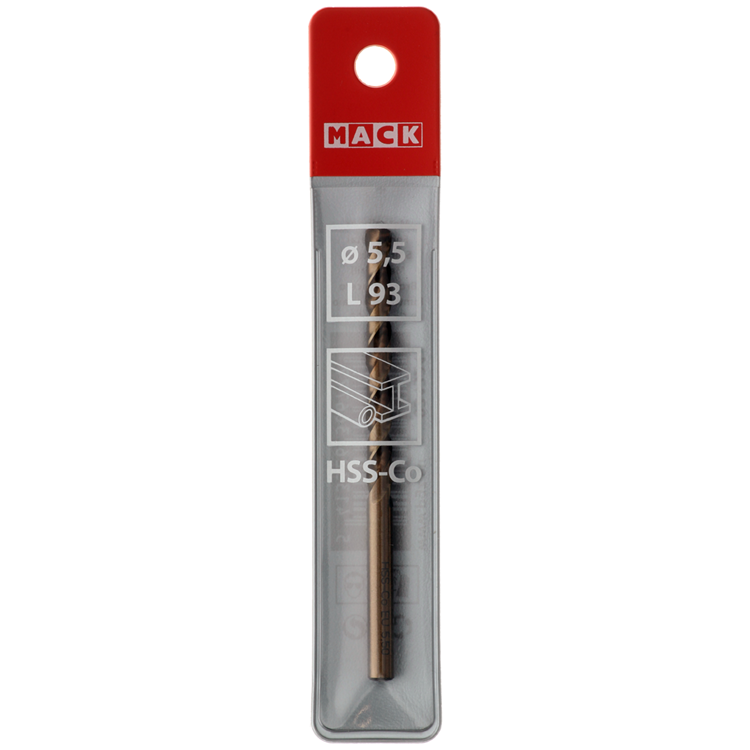 Afbeelding laden in galerijviewer, Mack 1018427 - metaalboor hss co5% din 338 ø 5,5 x 93 mm | 5 stuks