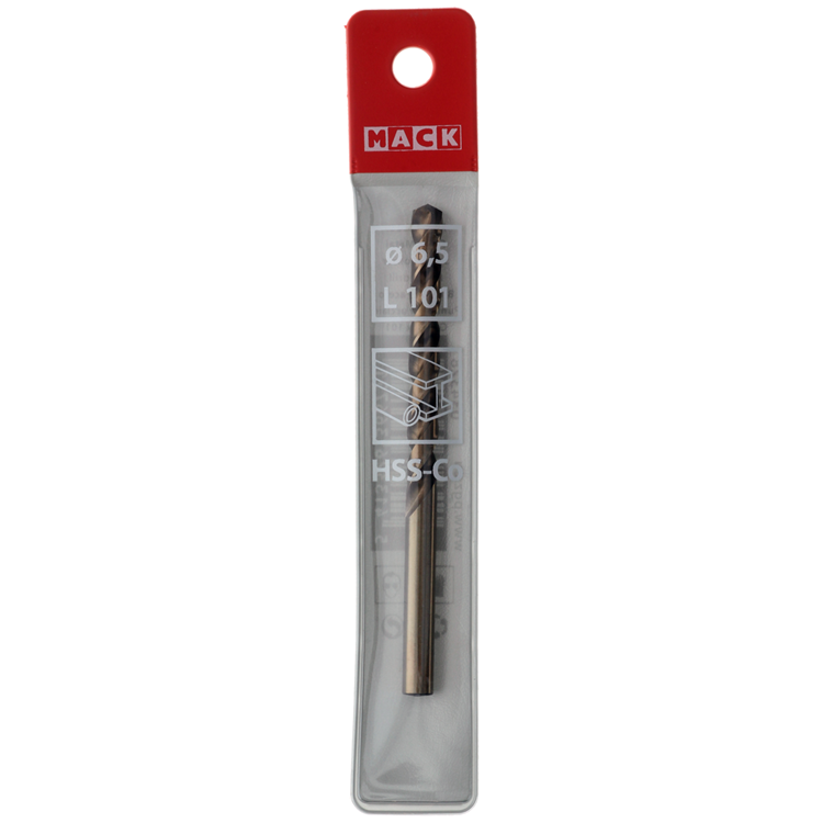 Afbeelding laden in galerijviewer, Mack 1018429 - metaalboor hss co5% din 338 ø 6,5 x 101 mm | 5 stuks