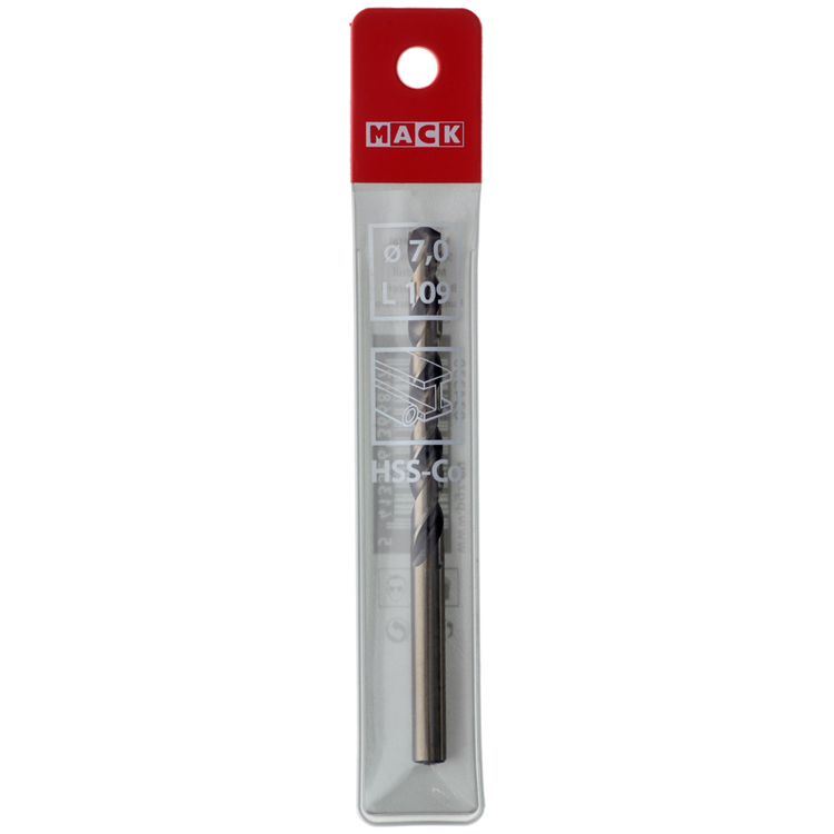 Afbeelding laden in galerijviewer, Mack 1018430 - metaalboor hss co5% din 338 ø 7,0 x 109 mm | 5 stuks