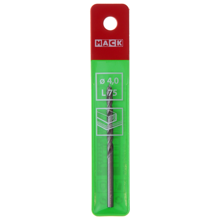 Afbeelding laden in galerijviewer, Mack 1018504 - machinehoutboor + centreerpunt ø 4,0 x 75 mm | 5 stuks