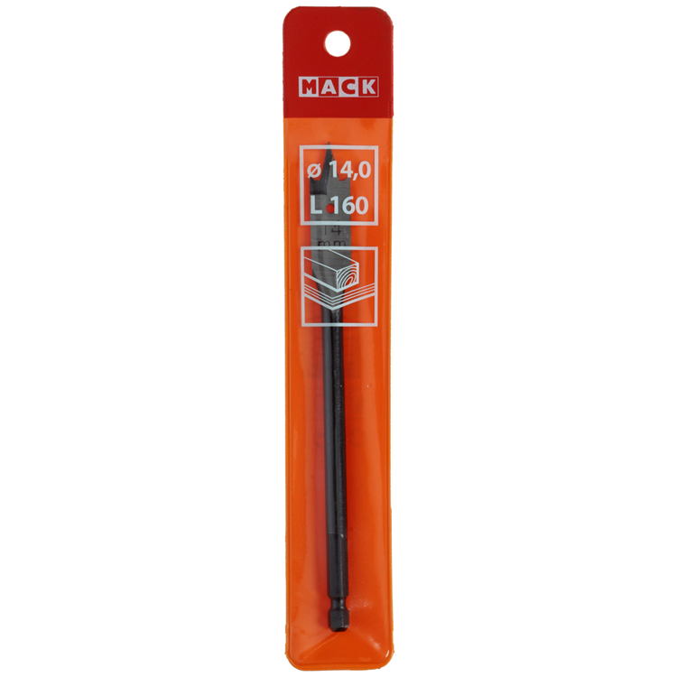 Afbeelding laden in galerijviewer, Mack 1018516 - platte houtboor din 7487 ø 14,0 x 160 mm | 5 stuks