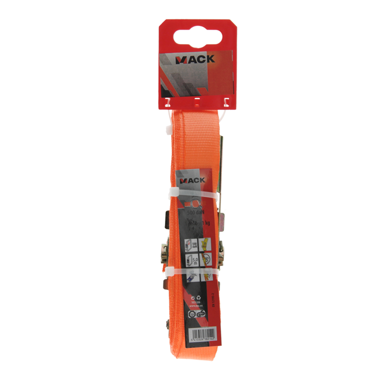 Cargue la imagen en el visor de la galería, Mack 1023386 - spangordel polyester, ratelspanner 25mm-5m max500kg | 3 stuks