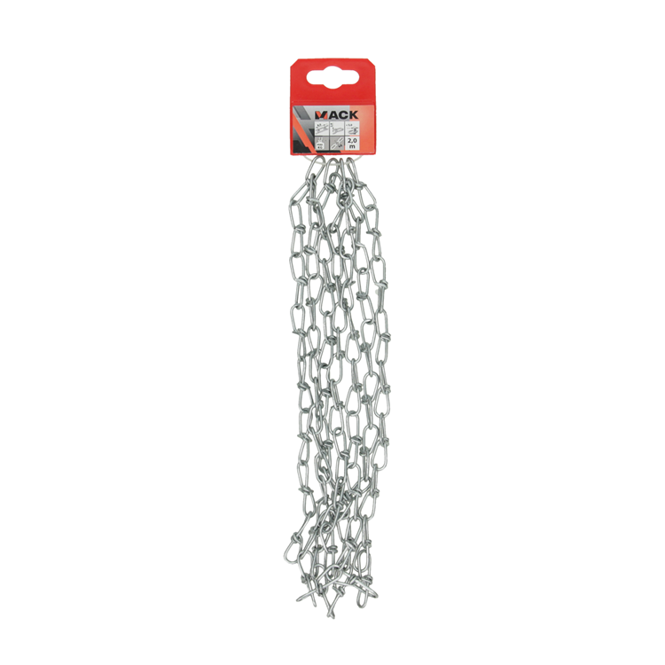 Afbeelding laden in galerijviewer, Mack 1005294 - victorketting verzinkt din5686ø 2mm l 28mm 2m wwl 32 kg | 5 stuks