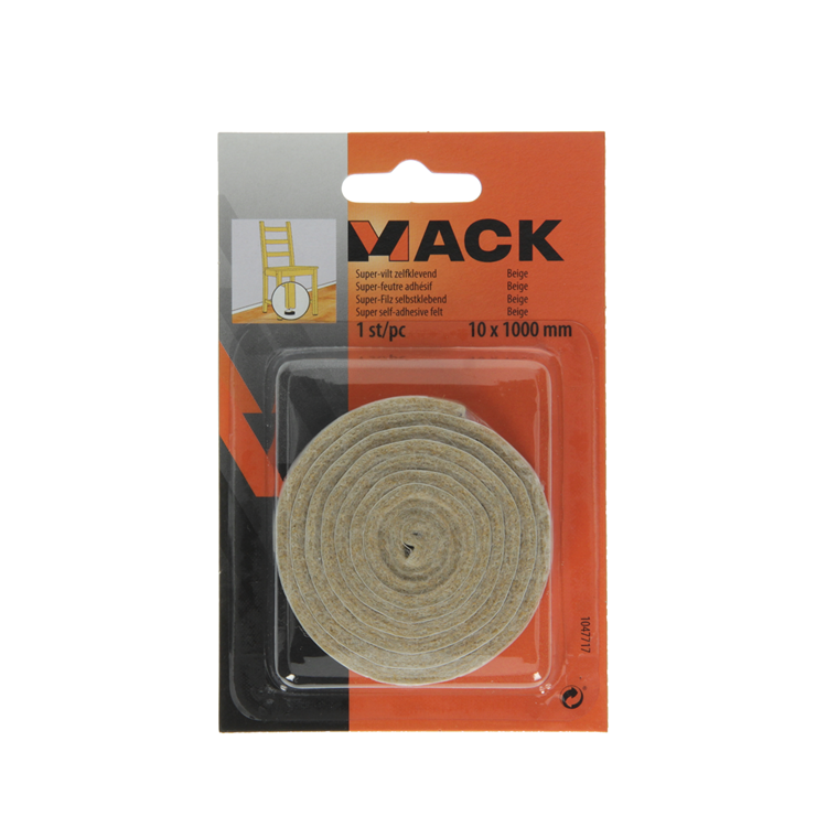 Afbeelding laden in galerijviewer, Mack 1047717 - super-vilt zelfklevend beige 10 x 1000 mm 1 st pc | 12 stuks