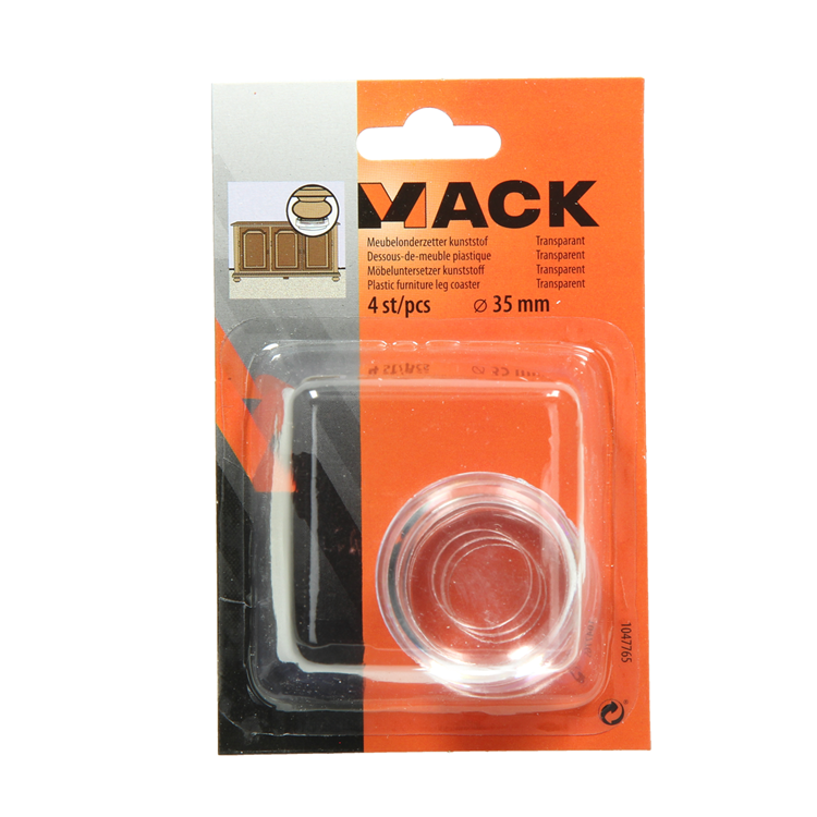 ギャラリービューアに画像をロードする, Mack 1047765 - meubelonderzetter kunststof transparant ø 35 mm 4 st pcs | 6 stuks