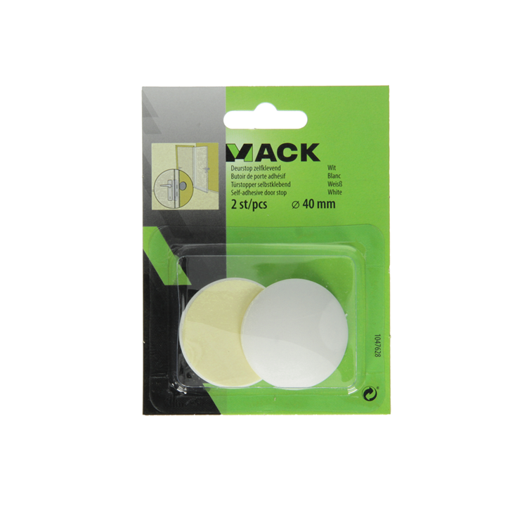 Chargez l'image dans la visionneuse de la galerie, Mack 1047628 - deurstop zelfklevend wit ø 40 mm 2 st pcs | 6 stuks