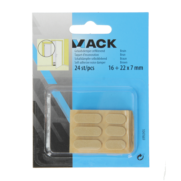 Chargez l'image dans la visionneuse de la galerie, Mack 1047669 - geluidsdemper zelfklevend bruin 16 + 22x7 mm 24 st pcs | 12 stuks