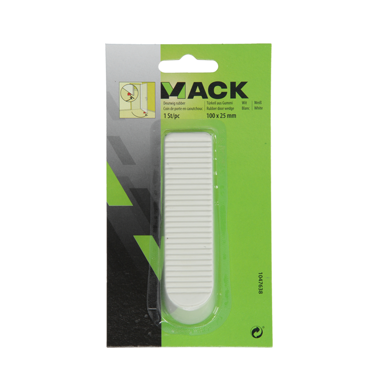 Chargez l'image dans la visionneuse de la galerie, Mack 1047638 - deurwig rubber wit 100 x 25 mm 1 st pc | 6 stuks