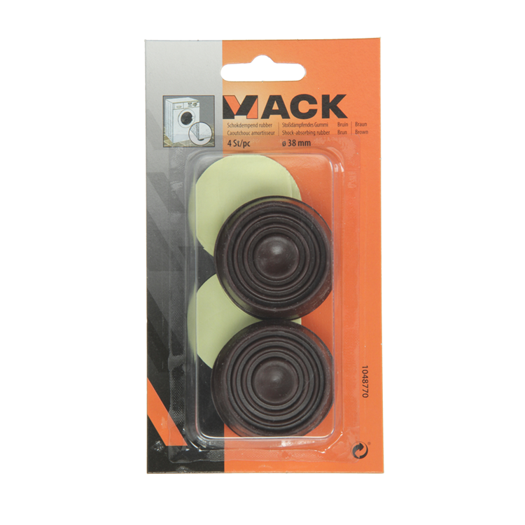 Chargez l'image dans la visionneuse de la galerie, Mack 1048770 - schokdempend rubber bruin ø 40 mm 4 st pcs | 6 stuks
