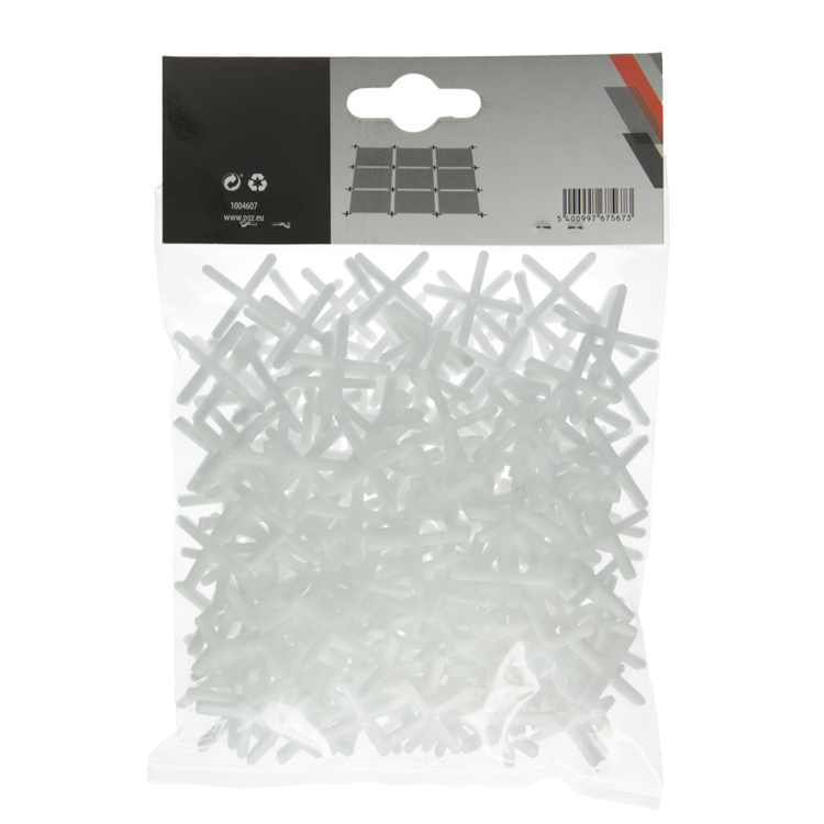 Afbeelding laden in galerijviewer, Mack 1004607 - tegelvoegkruisjes 3mm 250st | 10 stuks