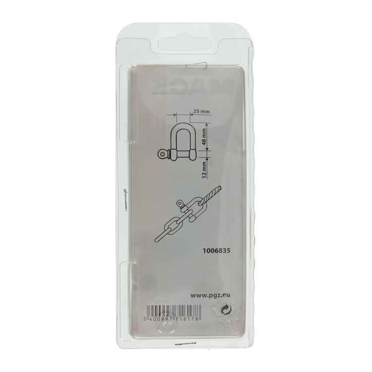 Afbeelding laden in galerijviewer, Mack 1006835 - 1 kelf verzinkt recht bl 1 2 inch-12mm | 5 stuks