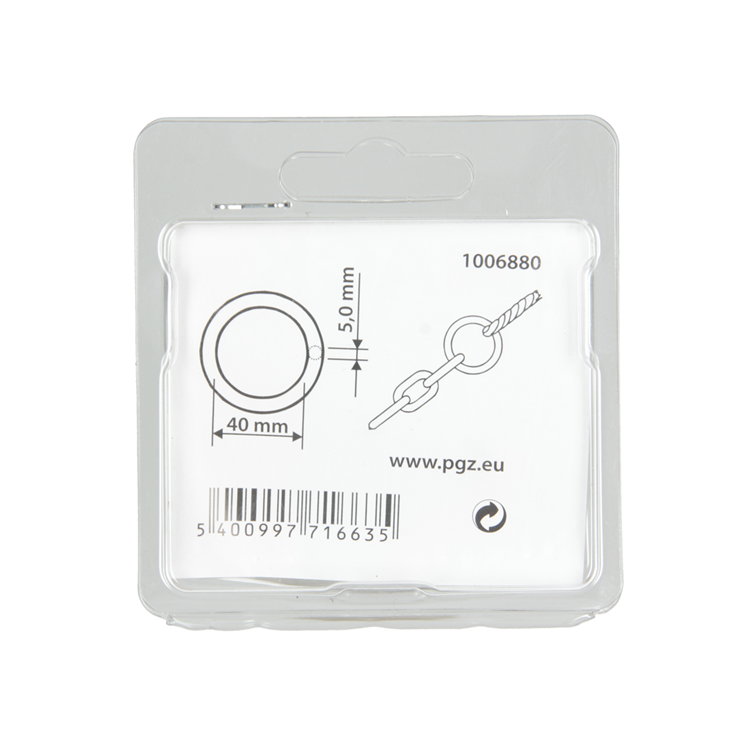 Afbeelding laden in galerijviewer, Mack 1006880 - 1 oogring dichtgelast 5x40mm bl | 5 stuks