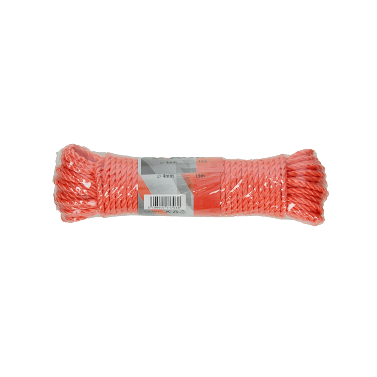 Afbeelding laden in galerijviewer, Mack 1006917 - pp gedraaid oranje streng 4mm 15m | 5 stuks