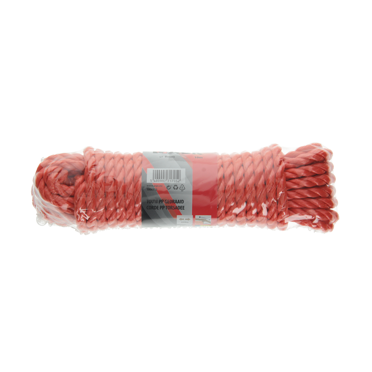 Afbeelding laden in galerijviewer, Mack 1006919 - pp gedraaid oranje streng 8mm 10m | 5 stuks
