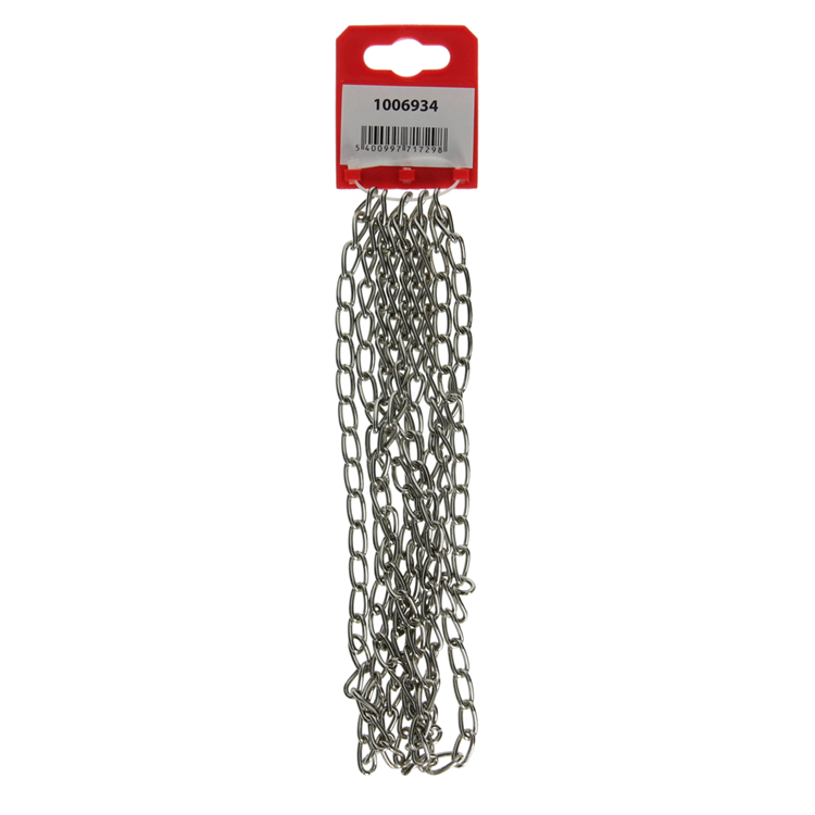 Afbeelding laden in galerijviewer, Mack 1006934 - gourmetteketting vernikkeld ø 2mm l 12,4mm 2m | 5 stuks