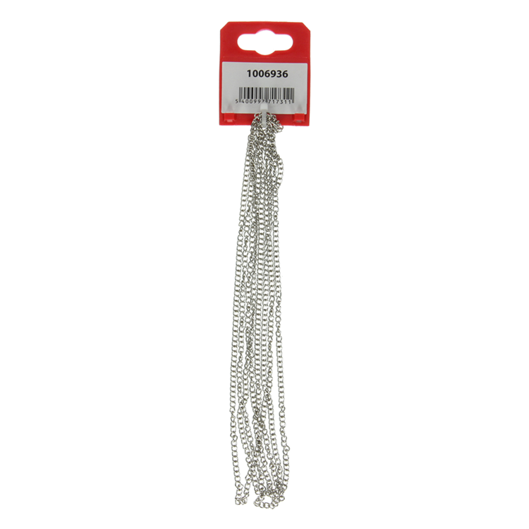Afbeelding laden in galerijviewer, Mack 1006936 - gourmetteketting vernikkeld ø 0,7mm l 3mm 2m | 5 stuks
