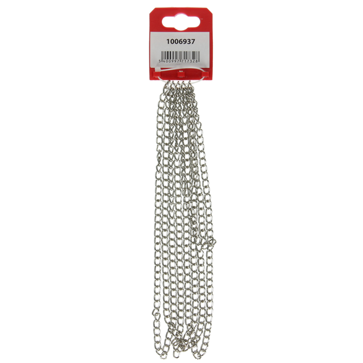 Afbeelding laden in galerijviewer, Mack 1006937 - gourmetteketting vernikkeld ø 1,5mm l 4,5mm 2m | 5 stuks