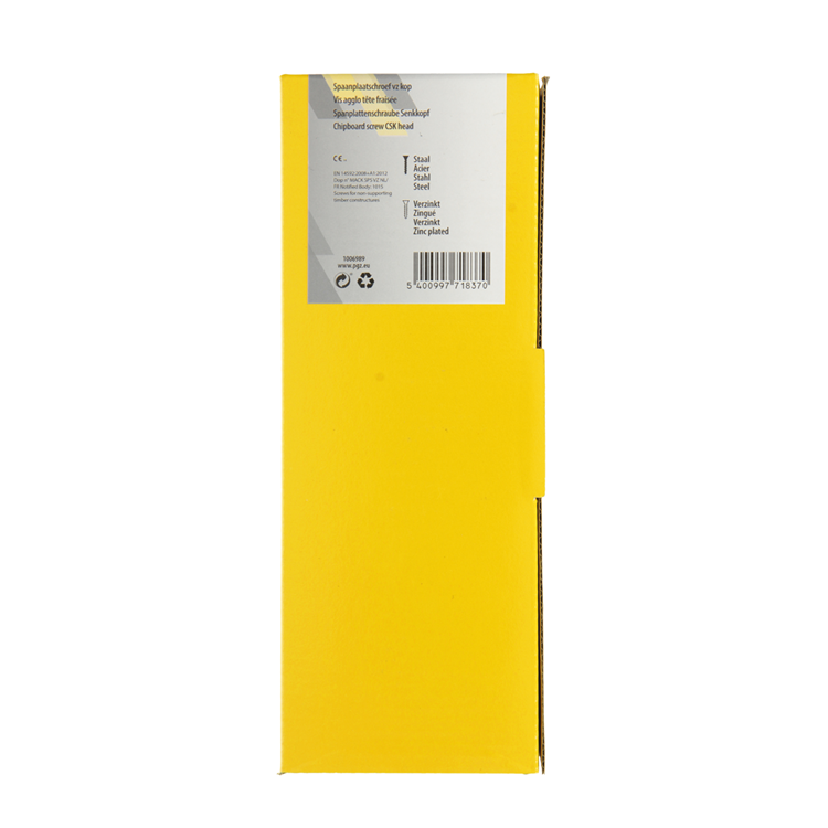 Afbeelding laden in galerijviewer, Mack 1006989 - spaanplaatschroef vz kop geelverz. 50 st 6 x 160 mm | 2 stuks