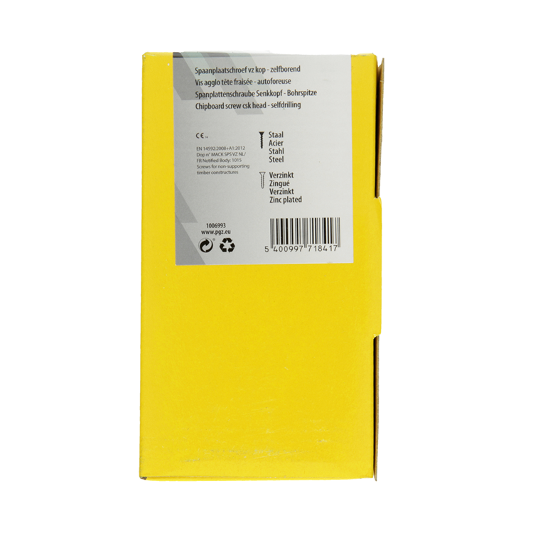 Afbeelding laden in galerijviewer, Mack 1006993 - spaanplschrf. vzkop-zelfb geelverzinkt 50st 6 x 140mm | 5 stuks