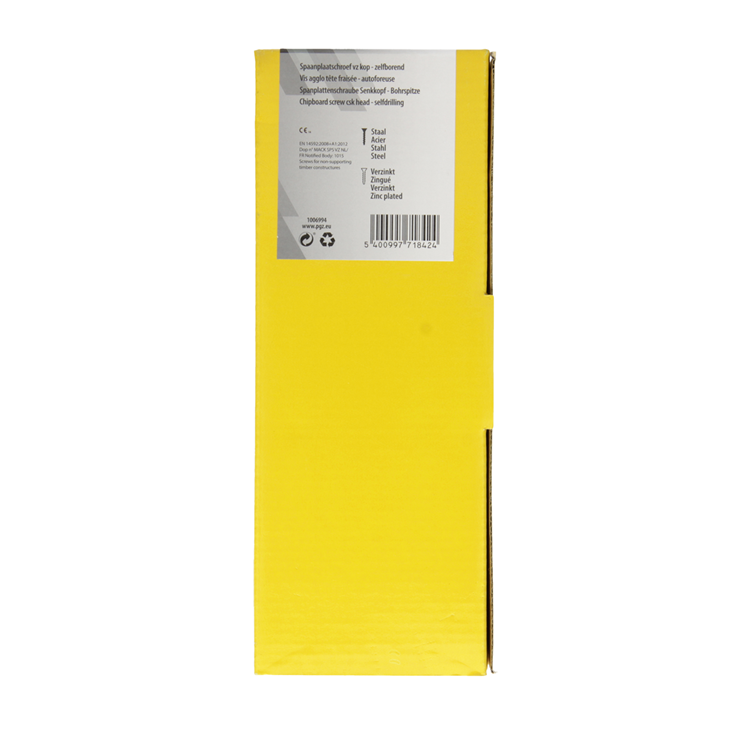 Afbeelding laden in galerijviewer, Mack 1006994 - spaanplschrf. vzkop-zelfb geelverz. 50 st 6 x 160 mm | 2 stuks