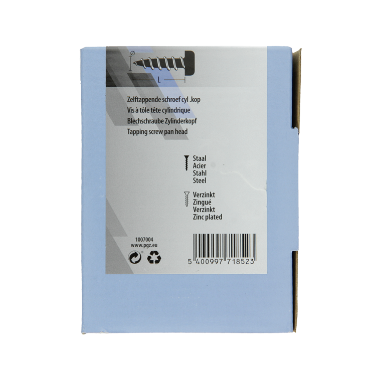 Afbeelding laden in galerijviewer, Mack 1007004 - zelftap. schroef cyl. kop 100 100 st 5,5x13mm | 5 stuks