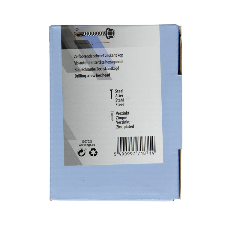 Afbeelding laden in galerijviewer, Mack 1007023 - zelfbor. schroef zeskant 100 100 st 4,8x32mm | 5 stuks