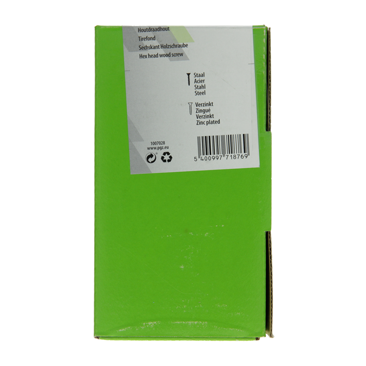Afbeelding laden in galerijviewer, Mack 1007028 - houtdraadbout staal verzinkt 200 st 6 x 30 mm | 5 stuks