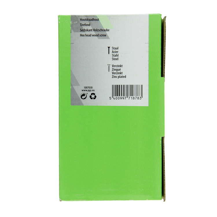 Afbeelding laden in galerijviewer, Mack 1007030 - houtdraadbout staal verzinkt 150 st 6 x 40 mm | 5 stuks
