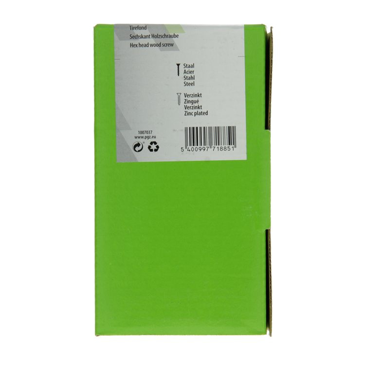 Afbeelding laden in galerijviewer, Mack 1007037 - houtdraadbout staal verzinkt 100 st 8 x 40 mm | 5 stuks
