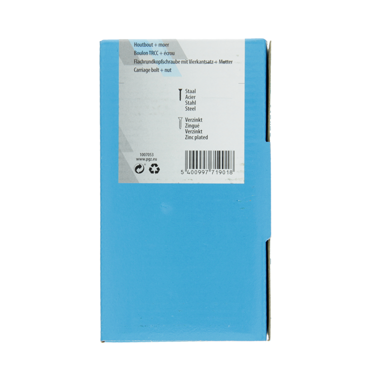 Afbeelding laden in galerijviewer, Mack 1007053 - houtbout + moer verzinkt 100 st 6 x 60 mm | 4 stuks