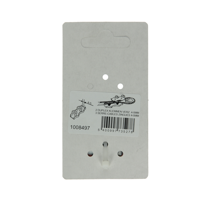 Afbeelding laden in galerijviewer, Mack 1008497 - 2 staaldraadklemmen 5mm duplex verzinkt | 10 stuks