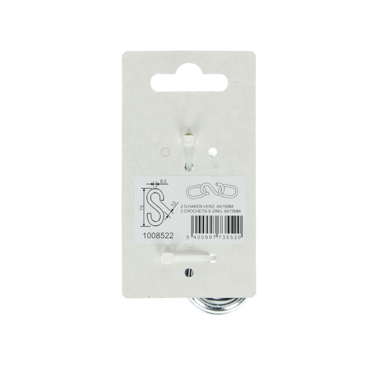 Laden Sie das Bild in Galerie -Viewer, Mack 1008522 - 2 open s-haken 8,0 x 75mm verzinkt | 10 stuks