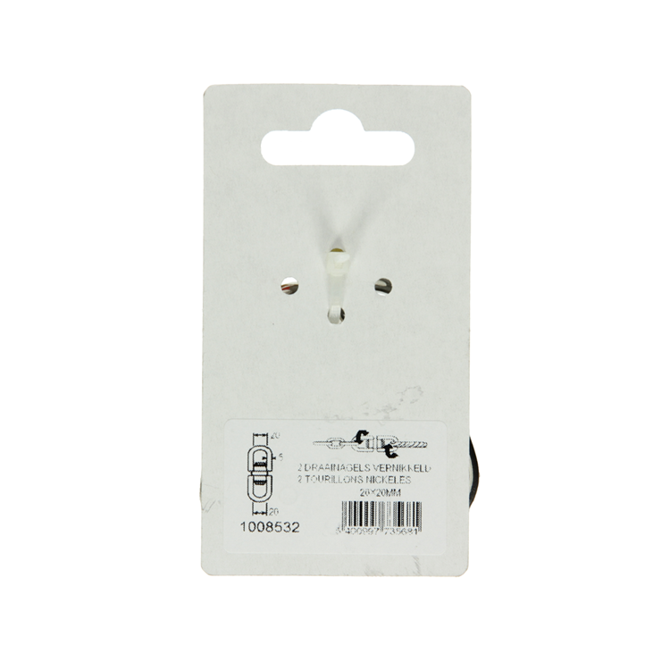 Afbeelding laden in galerijviewer, Mack 1008532 - 2 draainagels vernikkeld 20x20mm k | 5 stuks