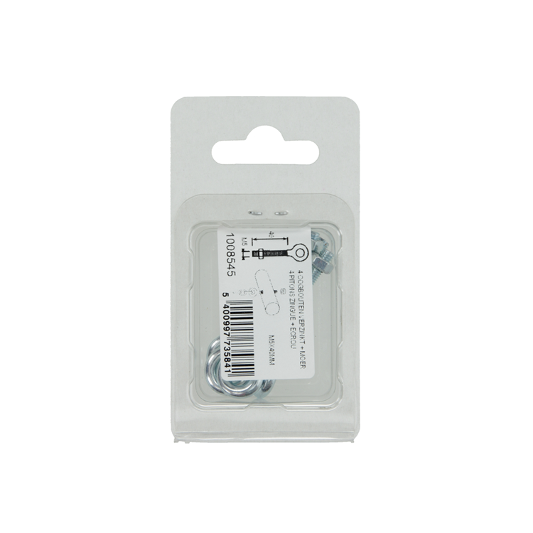 Afbeelding laden in galerijviewer, Mack 1008545 - 4 oogbouten + moer m5 x 40mm verzinkt | 10 stuks
