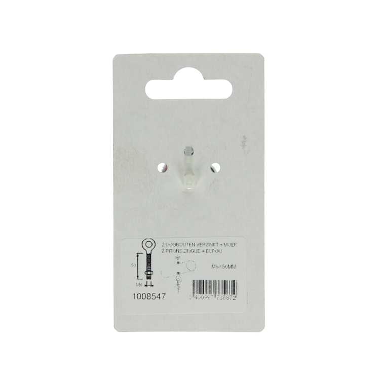Afbeelding laden in galerijviewer, Mack 1008547 - 2 oogbouten + moer m6 x 50mm verzinkt | 10 stuks