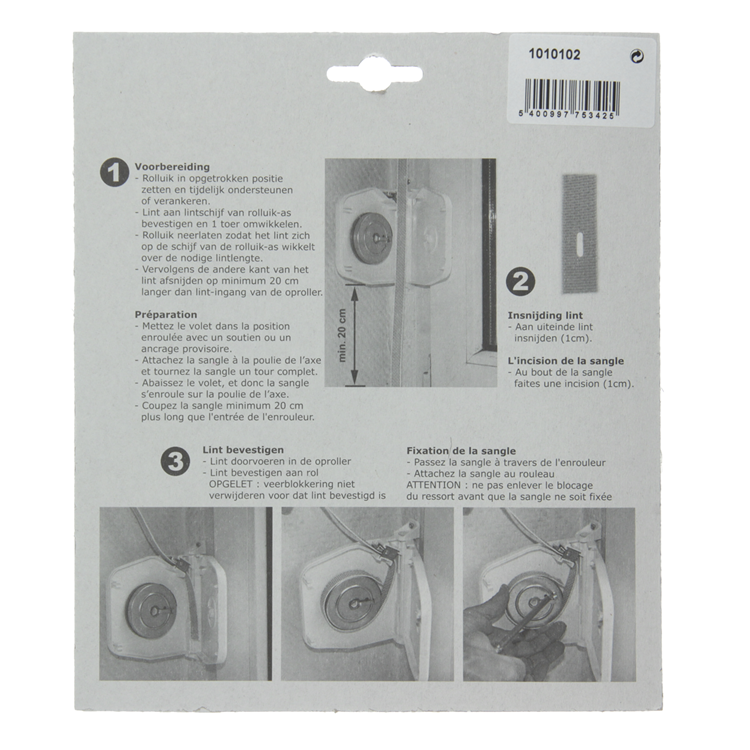 Afbeelding laden in galerijviewer, Mack 1010102 - 1 lintoproller orienteerbaar wit 6m 14mm | 5 stuks