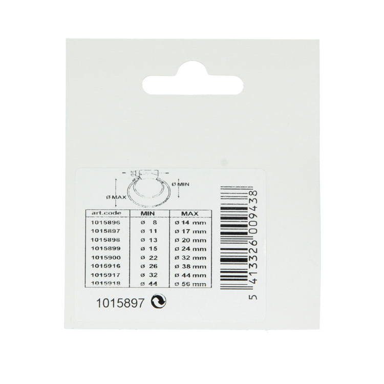 Afbeelding laden in galerijviewer, Mack 1015897 - 2 verzinkte spanringen kaart11x17mm | 10 stuks