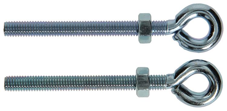 Afbeelding laden in galerijviewer, Mack 1008551 - 2 oogbouten + moer m8 x 80mm verzinkt | 10 stuks