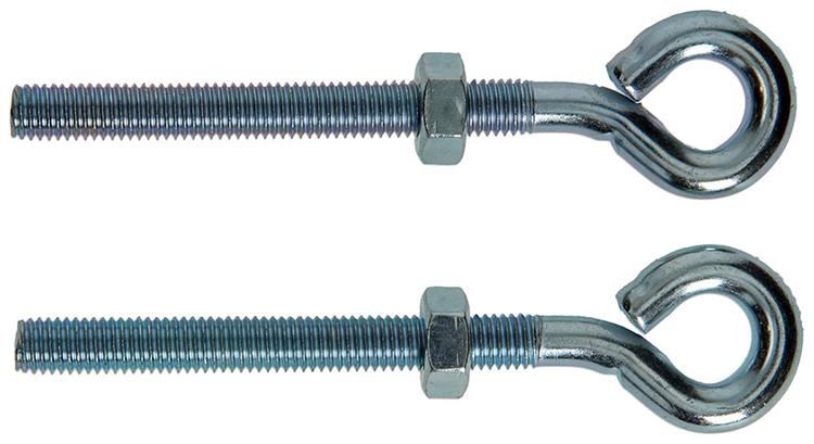 Afbeelding laden in galerijviewer, Mack 1008557 - 2 oogbouten + moer m10 x 100mm verzinkt | 10 stuks