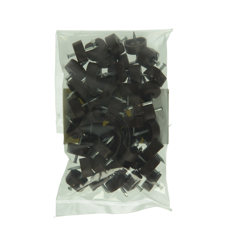 Afbeelding laden in galerijviewer, Mack 1013741 - 50 plankdragers + nagel bruin ø 10 mm | 10 stuks